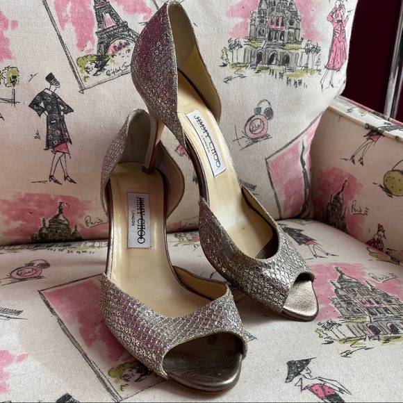 Jimmy Choo Shoes - JIMMY CHOO Logan d’Orsay Peep Toe Pumps